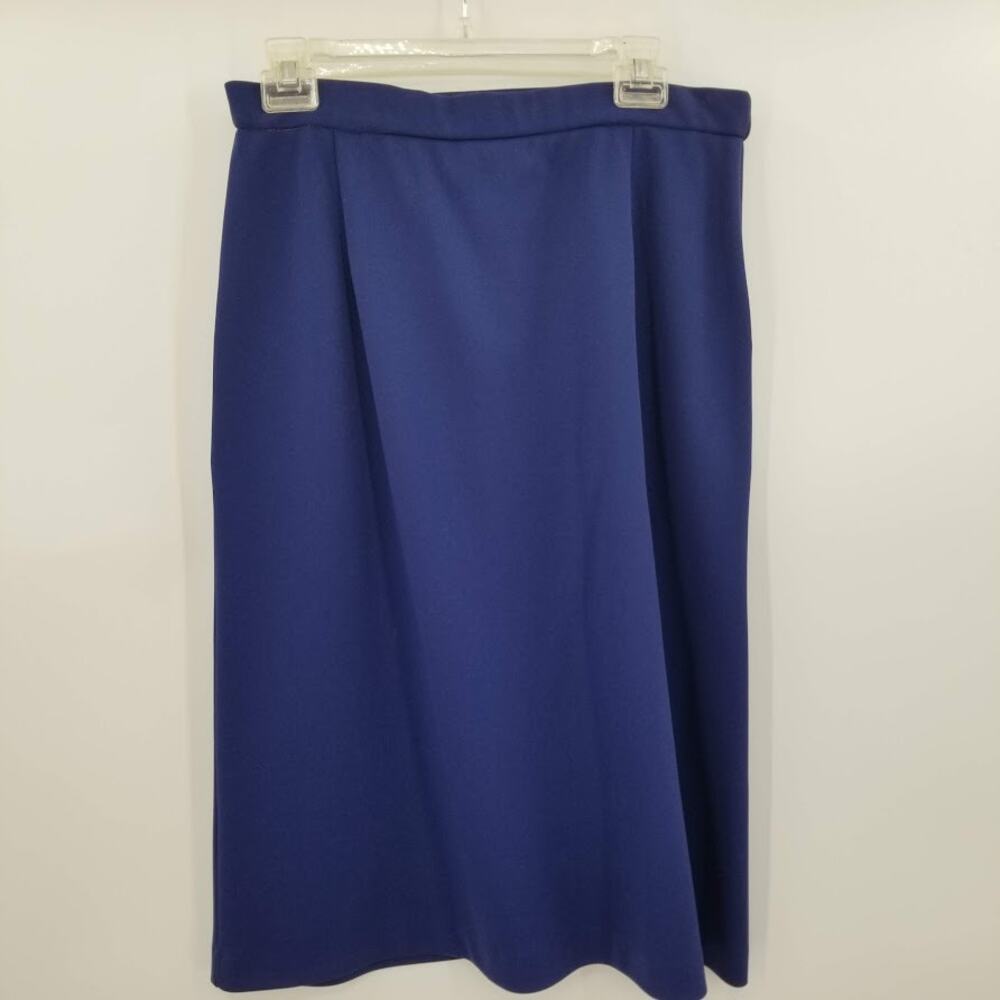 Cricket Lane VINTAGE blue skirt Pockets Polyester Blend Pencil size 12 casual